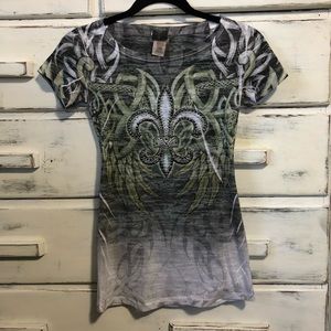 Daytrip graphic burnout T-shirt